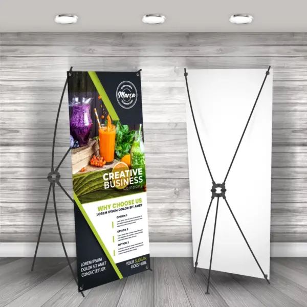 Porta Pendón Araña + Pendón de 100x200cm Incluye Diseño